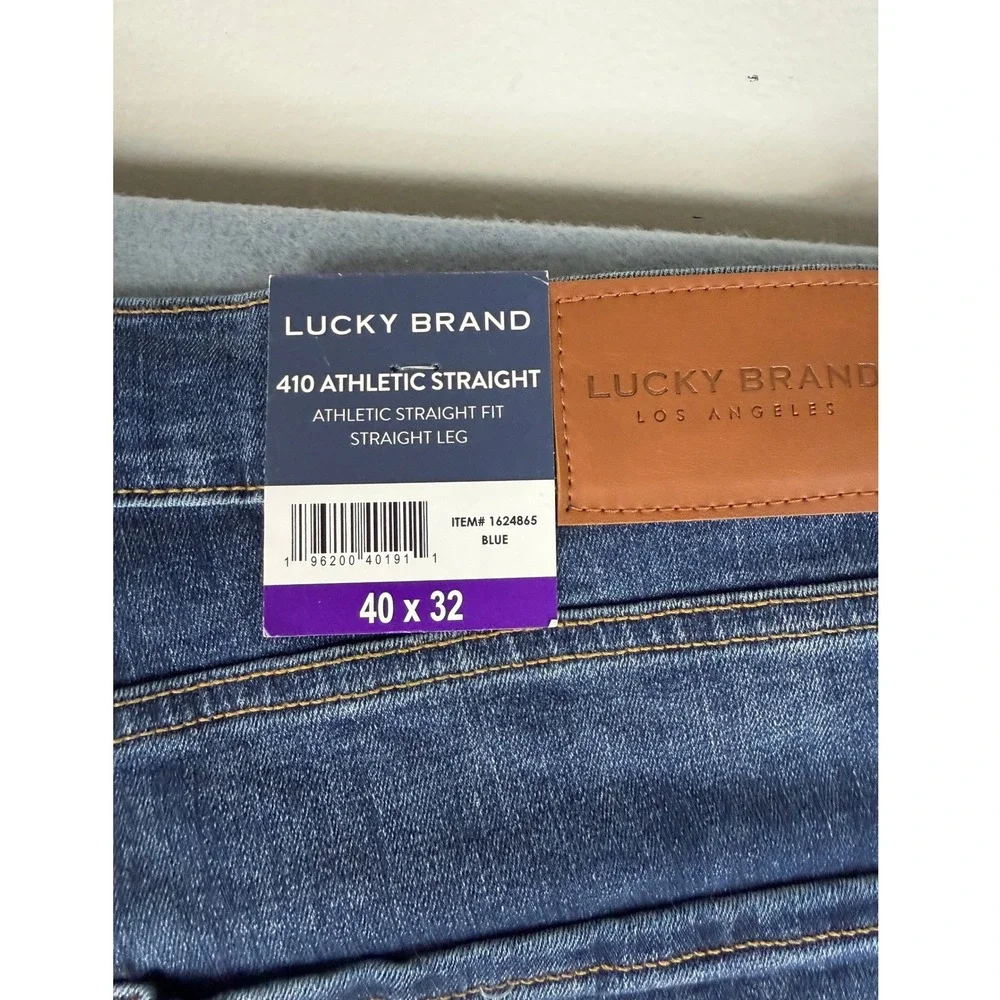 Lucky‎ Brand Jeans Mens 40x32 Blue 410 Athletic Straight Fit Denim NWT